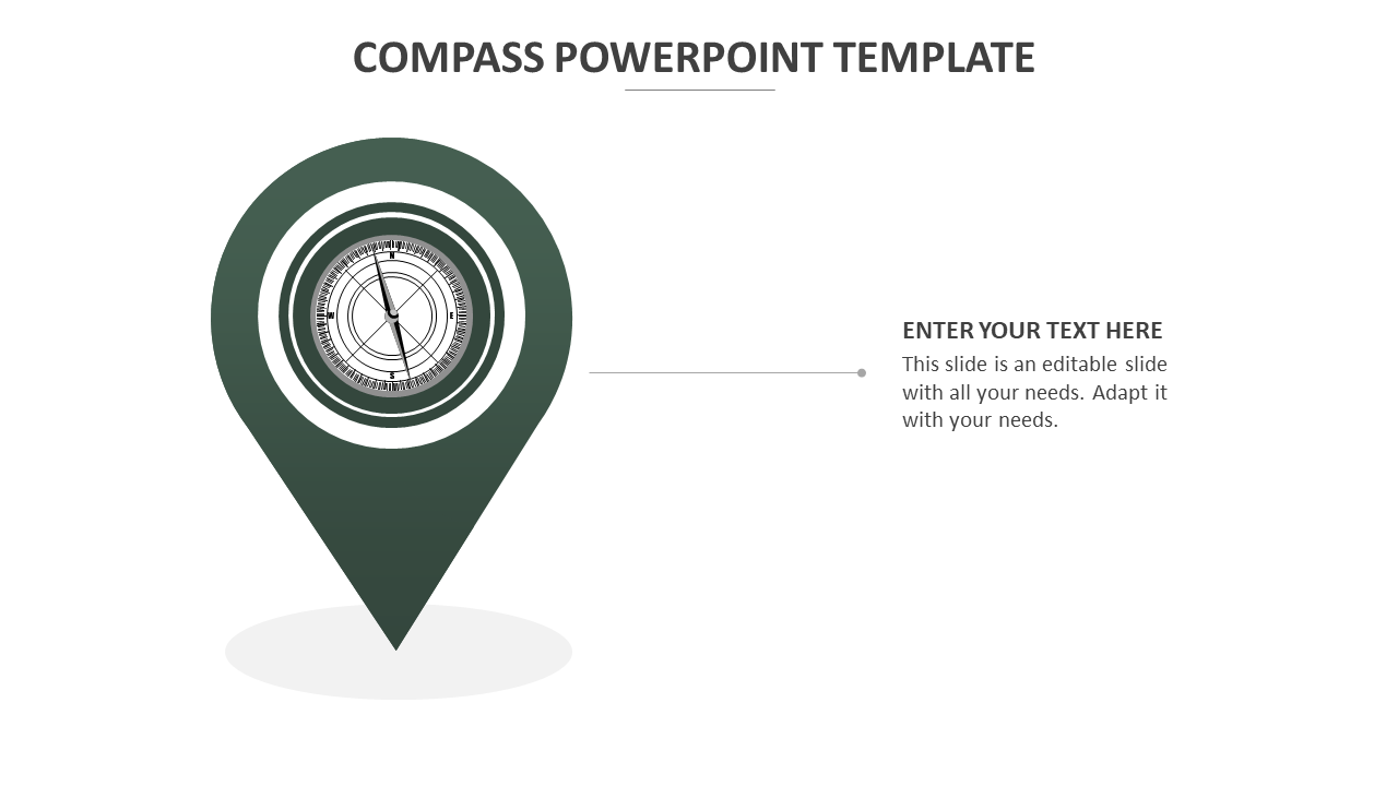 Awesome Compass PowerPoint Template Presentation